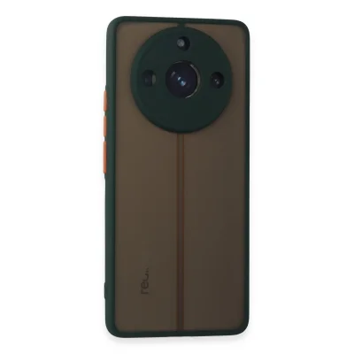 BUĞZ Realme 11 Pro Kılıf Montreal Silikon Kapak - Yeşil