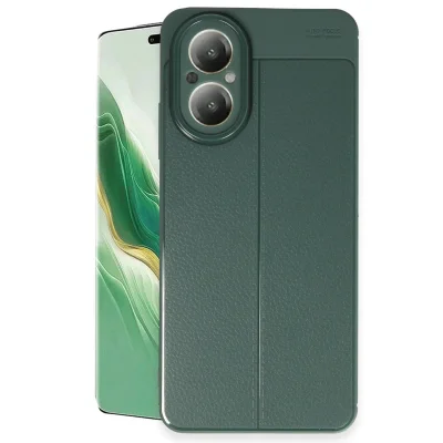 BUĞZ Realme 12 Lite Kılıf Auto Focus Kapak - Koyu Yeşil