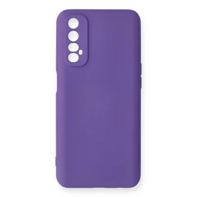 BUĞZ Realme 7 Kılıf Nano İçi Kadife Silikon - Mor