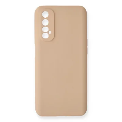 BUĞZ Realme 7 Kılıf Nano İçi Kadife Silikon - Pudra