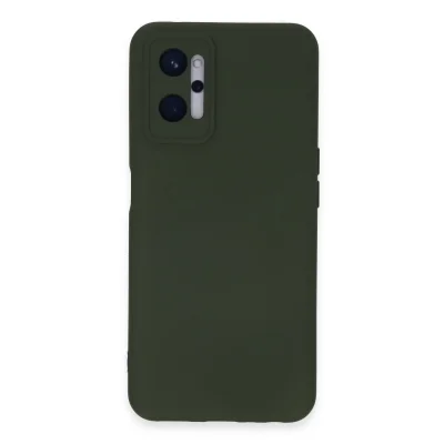 BUĞZ Realme 9i 4g Kılıf Nano İçi Kadife Silikon - Koyu Yeşil