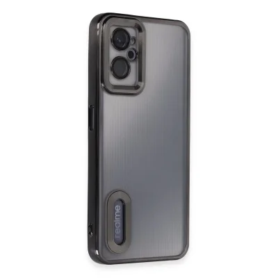 BUĞZ Realme 9i 4g Kılıf Slot Silikon - Siyah