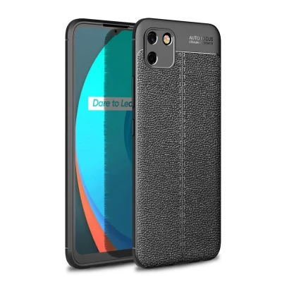 BUĞZ Realme C11 2021 Kılıf Auto Focus Kapak - Siyah