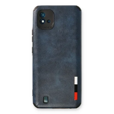 BUĞZ Realme C11 2021 Kılıf Loop Deri Silikon - Lacivert