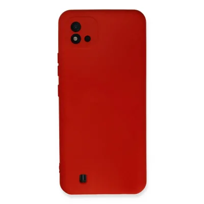 BUĞZ Realme C11 2021 Kılıf Nano İçi Kadife Silikon - Kırmızı