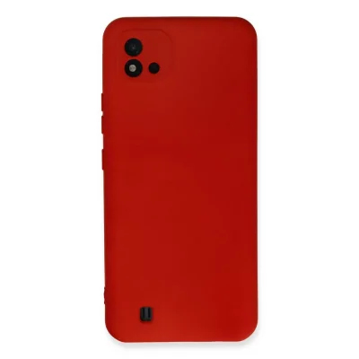 BUĞZ Realme C11 2021 Kılıf Nano İçi Kadife Silikon - Kırmızı