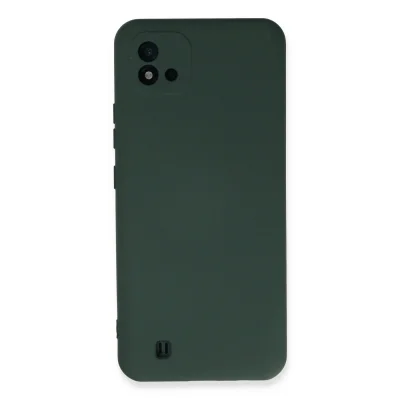 BUĞZ Realme C11 2021 Kılıf Nano İçi Kadife Silikon - Koyu Yeşil