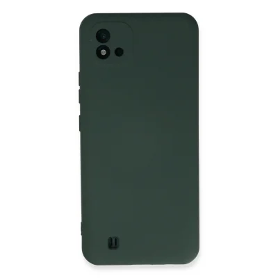 BUĞZ Realme C11 2021 Kılıf Nano İçi Kadife Silikon - Koyu Yeşil