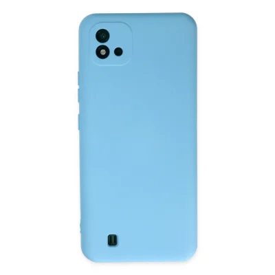 BUĞZ Realme C11 2021 Kılıf Nano İçi Kadife Silikon - Mavi