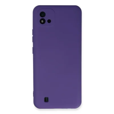 BUĞZ Realme C11 2021 Kılıf Nano İçi Kadife Silikon - Mor