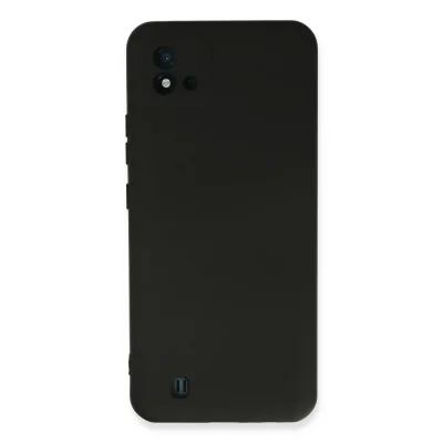 BUĞZ Realme C11 2021 Kılıf Nano İçi Kadife Silikon - Siyah