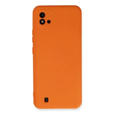 BUĞZ Realme C11 2021 Kılıf Nano İçi Kadife Silikon - Turuncu