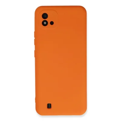 BUĞZ Realme C11 2021 Kılıf Nano İçi Kadife Silikon - Turuncu