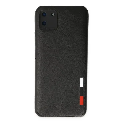 BUĞZ Realme C11 Kılıf Loop Deri Silikon - Siyah