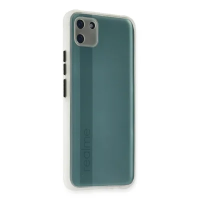 BUĞZ Realme C11 Kılıf Miami Şeffaf Silikon - Şeffaf