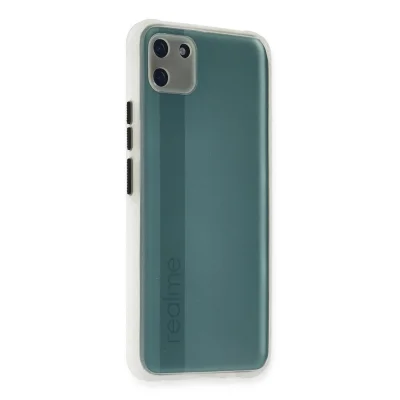 BUĞZ Realme C11 Kılıf Miami Şeffaf Silikon - Şeffaf