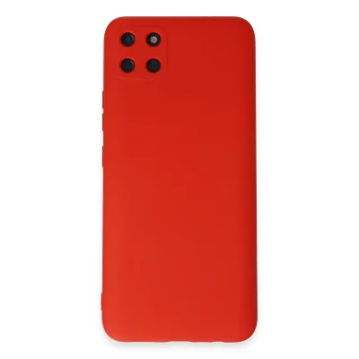 BUĞZ Realme C11 Kılıf Nano İçi Kadife Silikon - Kırmızı