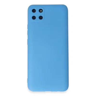 BUĞZ Realme C11 Kılıf Nano İçi Kadife Silikon - Mavi