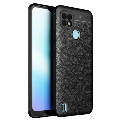 BUĞZ Realme C21 Kılıf Auto Focus Kapak - Siyah