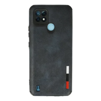 BUĞZ Realme C21 Kılıf Loop Deri Silikon - Lacivert