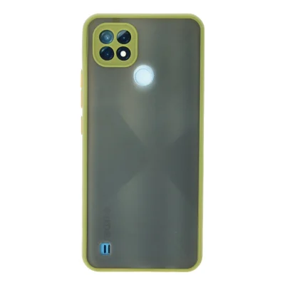 BUĞZ Realme C21 Kılıf Montreal Silikon Kapak - Açık Yeşil