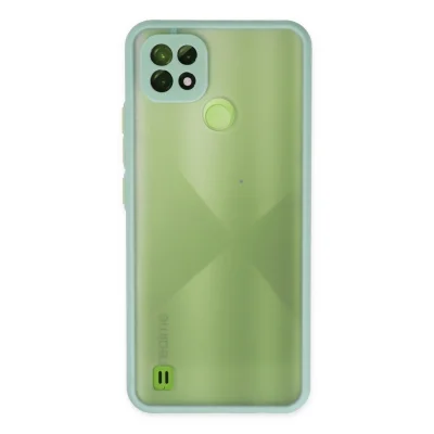 BUĞZ Realme C21 Kılıf Montreal Silikon Kapak - Turkuaz