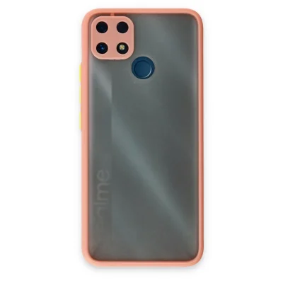 BUĞZ Realme C25 Kılıf Montreal Silikon Kapak - Pembe