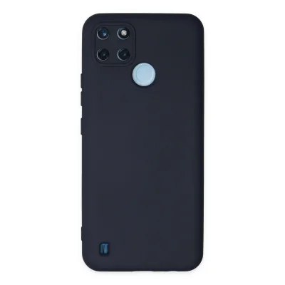 BUĞZ Realme C25y Kılıf Nano İçi Kadife Silikon - Lacivert