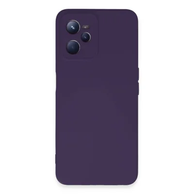 BUĞZ Realme C35 Kılıf Nano İçi Kadife Silikon - Mor