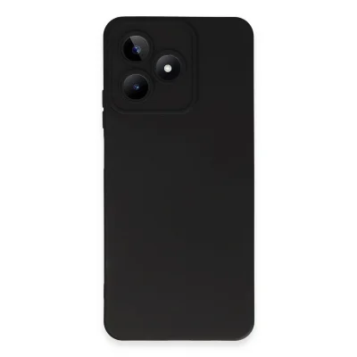 BUĞZ Realme C53 Kılıf Nano İçi Kadife Silikon - Siyah