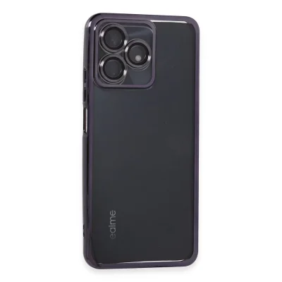 BUĞZ Realme C53 Kılıf Razer Lensli Silikon - Mor