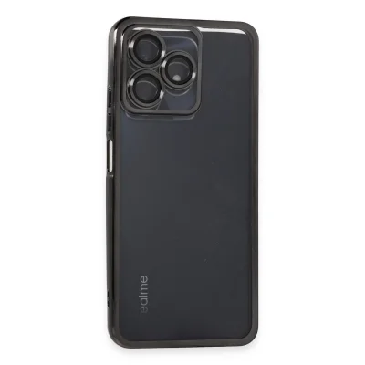 BUĞZ Realme C53 Kılıf Razer Lensli Silikon - Siyah