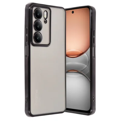 BUĞZ Realme C75 4g Kılıf Razer Lensli Silikon - Siyah