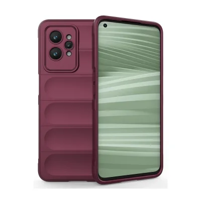 BUĞZ Realme Gt2 Pro 5g Kılıf Optimum Silikon - Bordo