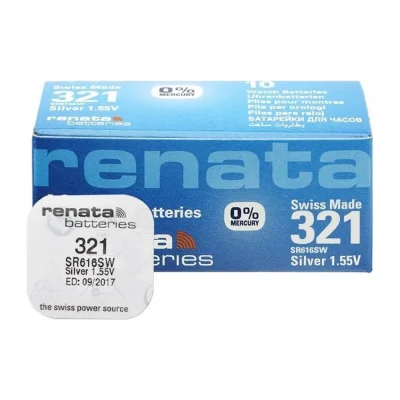 BUĞZ Renata 321 Sr616sw 1.55v Alkalin Saat Pili 10 Adet