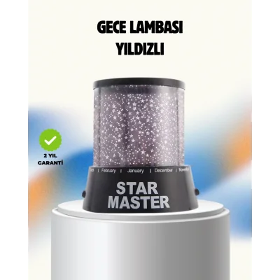 BUĞZ Renk Değiştirmeli LED Yıldız Projektör Parti ve Gece Lambası