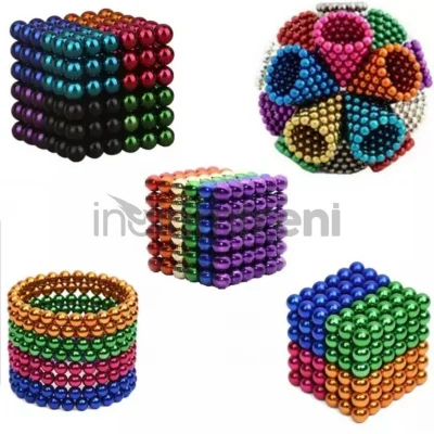 BUĞZ Renkli 216 Mıknatıs Neocube Mıknatıs 5mm Neodyum