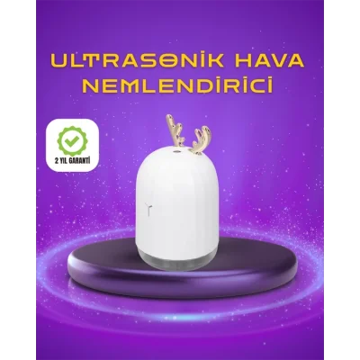  Renkli LED Işıklı ve Sürekli Spreyli Masa Nemlendirici