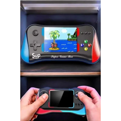 BUĞZ Retro 500 Oyunlu Nostaljik Oyunlu El Atari Gamebox Oyun Konsolu Çift Destekli