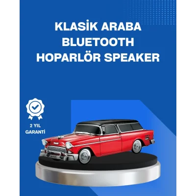 BUĞZ Retro Araba Şekilli Kablosuz Bluetooth Hoparlör