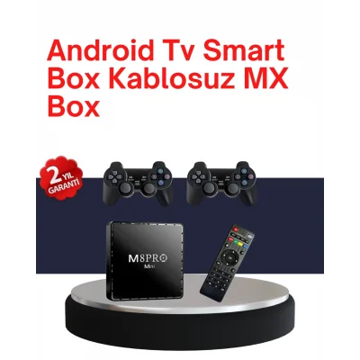  Retro Oyun Konsollu Akıllı Android TV Kutusu