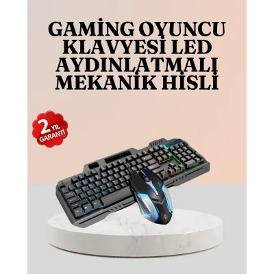 BUĞZ RGB Aydınlatmalı Oyuncu Klavye Mouse – Mekanik Hissiyat, Maksimum Kontrol