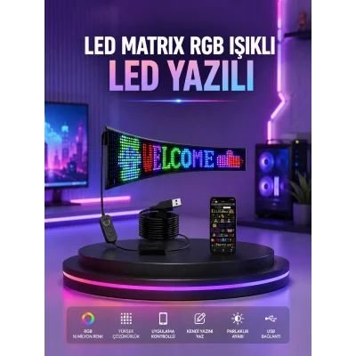 BUĞZ RGB LED Panel Renkli Işık Efektli Dekoratif Aydınlatma