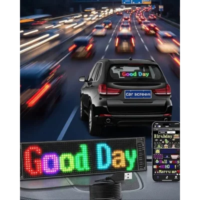 BUĞZ RGB LED Yazı Paneli Telefon Kontrollü Kayan Yazı Animasyonlu Ekran