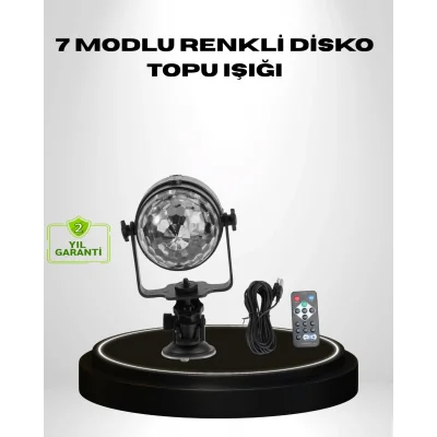 BUĞZ Ritme Duyarlı LED Disko Topu – Renkli Işık Gösterili Parti Lambası