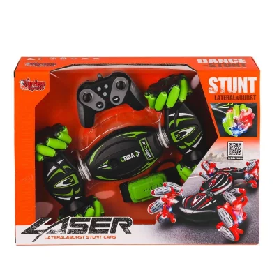 BUĞZ RQ3034-1 Kumandalı Bilekten Kontrol Işıklı Müzikli Stunt Araba -Vardem Oyuncak