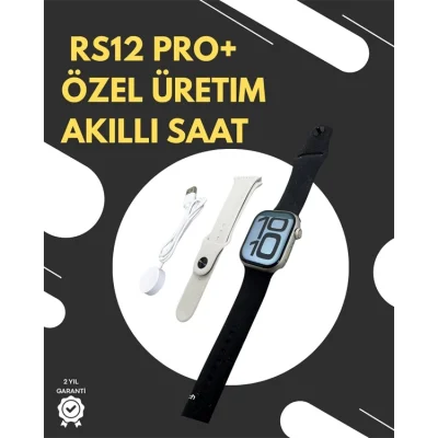 BUĞZ RS12 PRO+ 2025 Serisi Garantili Özel Üretim Akıllı Saat – AMOLED Ekran, GPS, 2GB Hafıza, Sesli Görüşme, Uzun Şarj Süresi