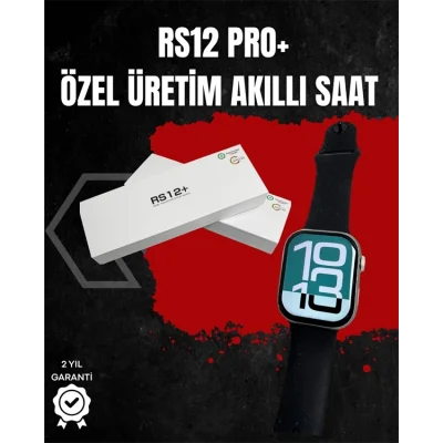 BUĞZ RS12 PRO+ Titanyum Kasa Akıllı Saat – Uyku ve Nabız Takibi, Suya Dayanıklı, Bluetooth Arama
