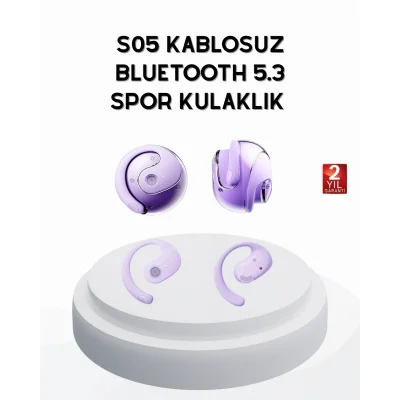 BUĞZ S05 Bluetooth 5.3 Kulaklık IPX4 Su Geçirmez Hızlı Eşleşme Güçlü Stereo Ses