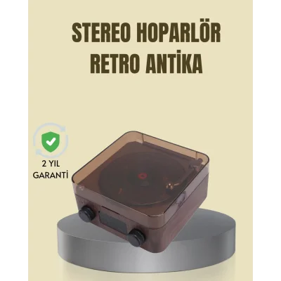 BUĞZ Saatli Gece Işıklı Hoparlör – Modern ve Vintage Tasarım